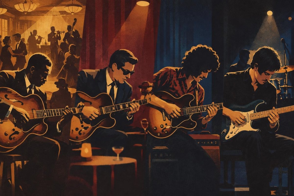 ジャズギタリストの歴史｜奏法とサウンドを変えた名手の系譜