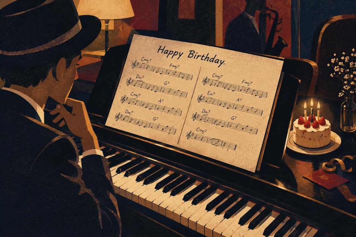 「Happy Birthday」をジャズコードで弾く|おしゃれな伴奏へのアレンジ方法