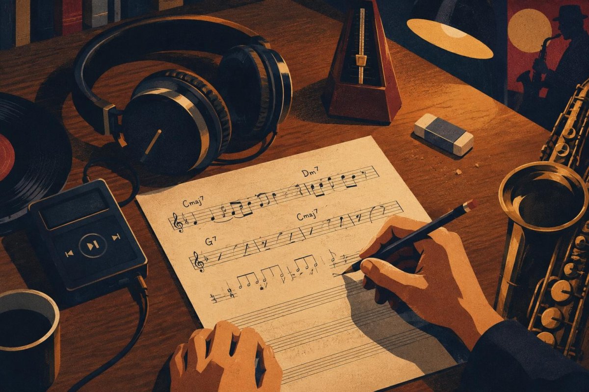 ジャズアドリブの練習方法|耳コピ・分析・練習曲まで上達の順番を解説